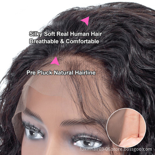 Burmese Raw Virgin Hair Jerry Curly Lace Front Wig Human Hair Deep Part Jerry Curl Weave Short Wig Kinky Curly Wig Lace Front